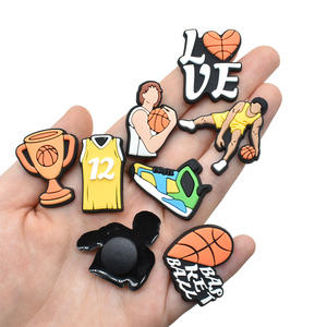 2025 PVC basket-ball sabot <span class=keywords><strong>chaussure</strong></span> breloques équipe Logo <span class=keywords><strong>NBA</strong></span> thème <span class=keywords><strong>chaussure</strong></span> décoration accessoires - Product Image 3