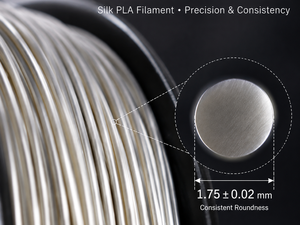 Filamento para Impresora 3D Yiqiu3D Silk PLA de 1.75 mm, Brillo Metálico de Alto Brillo para Modelos Decorativos, Compatible con Bambu Lab Creality - Product Image 2