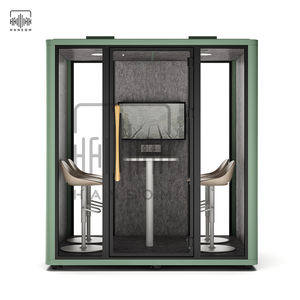Hansom 4 Seat Work Pod Phone Office Booth Sala <span class=keywords><strong>de</strong></span> comunicación Cheap Meeting Pod para la venta - Product Image 1