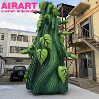 Accessoires de décoration d'activités sur mesure, modèle d'arbre de tige de haricot gonflable, ballon pour la publicité