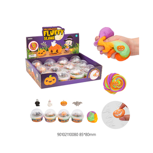 Hot Selling Halloween Fluffy <b>Slime</b> Puff <b>Slime</b> for Non Toxic Pumpkin Series Stress <b>Slime</b> DIY Halloween - Product Image 2