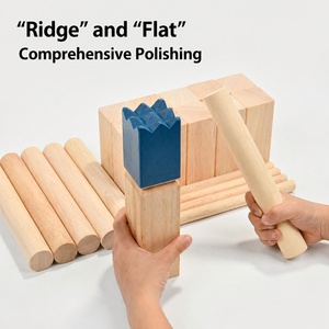 Jeu de lancer de rois en bois éducatif, activité de team building en plein air, <span class=keywords><strong>jouet</strong></span> interactif parent-enfant pour jardin et pelouse - Product Image 3