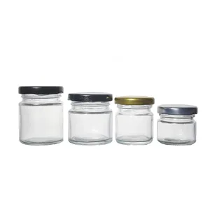 Hộp Rỗng Đựng Thực Phẩm Trong Suốt 380Ml 500G Lọ Thủy Tinh Hình Lục Giác Lọ Mật Ong Mứt Thạch Có Nắp Bán - Product Image 6