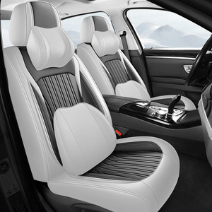 Ensemble complet de housses de siège de voiture universelles en cuir PVC avec coussin de siège de voiture pour les modèles Equinox et Silverado - Product Image 2
