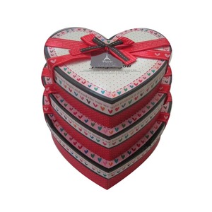Foil stamping hard cardboard heart-shaped paper birthday <b>gift</b> <b>box</b> can be customized according to needs - Product Image 1