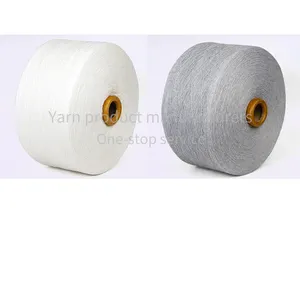 Recycled Cotton Yarn Core-Spun Polyester Gray Plied Cotton-Hemp Blended Yarn for Sewing