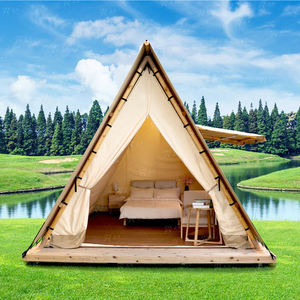 Cadre en A personnalisé pour <span class=keywords><strong>l</strong></span>'extérieur Glamping Safari Étanche en forme de triangle contreventement droit inspiré de la campagne pour les tentes de <span class=keywords><strong>camping</strong></span> - Product Image 6