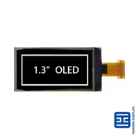 Modul Layar PMOLED OLED Huaxin 1.3 Inci 128*64 IC Driver SSD1312 Antarmuka SPI I2C 4-Kabel Tipe Solder 13-Pin
