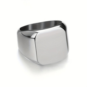 Trendy, populaire, op maat gemaakte laser gegraveerde foto <span class=keywords><strong>ring</strong></span> van roestvrij staal voor koppels, uniek, DIY, gepersonaliseerd - Product Image 4