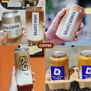 Envase Personalizado de Plástico Transparente de 500 ml para Bebidas, Latas de Refresco, Botellas de PET con Anillo de Apertura Fácil, Envases para Helados, Cerveza, Pasteles, Vasos para Bebidas - Product Image 4