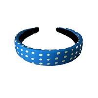 Serre-tête rétro à pois en tissu fait main à bord large, style western, pour femme, accessoire de mode pour cheveux