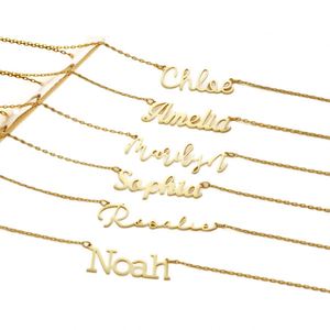 Collar Deportivo Personalizado de Acero Inoxidable con Letras, Estilo Europeo Americano, para Niñas, Nuevos Accesorios Transfronterizos, Dropshipping - Product Image 5