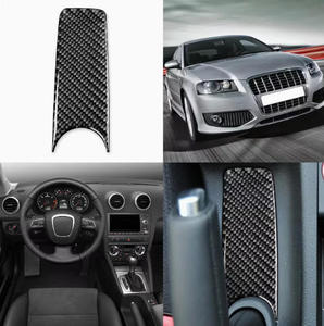 Cubierta de Freno de Mano para Audi A3 S3 8P 2006 2007, Adhesivo de Fibra de Carbono Real, Accesorios de Estilo Interior para Automóvil - Product Image 1