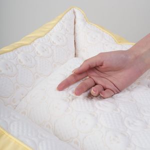 Lit rafraîchissant d'été pour grands chiens avec coussin en gel ultra-refroidissant double face antidérapant et housse en coton amovible et lavable - Product Image 6