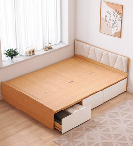 Venta Directa de <span class=keywords><strong>Fábrica</strong></span>, Cabecero Grueso, <span class=keywords><strong>Muebles</strong></span> de Dormitorio para Apartamentos, Marcos de Cama de Tela, Cama Tatami para Espacios Pequeños con Almacenamiento - Product Image 2