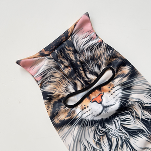 หน้ากากคลุมศีรษะ พิมพ์ลายตามสั่ง ระบายอากาศได้ดี สำหรับเล่นกีฬา ผู้ชาย ผู้หญิง ลายแมว สุนัข 3 มิติ หมวกบาลาคลาวา ปิดหน้าแบบ Sheisty พร้อมที่คลุมหู - Product Image 4