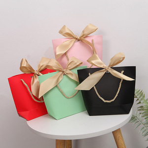 Sang Trọng Hot Bán Màn Hình In Tùy Chỉnh Xu Hướng Tái Chế Giấy Mua Sắm Túi <span class=keywords><strong>2025</strong></span> Đầy Màu Sắc Quà Tặng Bó Vàng Xử Lý - Product Image 3