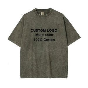 Design Manufacturer Factory Custom Logo Promotional Silk Screen Printed Unisex Oversized Multi-Color Mens T-<b>Shirts</b> - Product Image 1