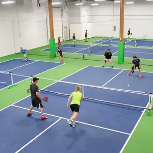Mobile picleball Court dapat dilepas tenis olahraga lantai lapangan basket dalam ruangan luar ruangan