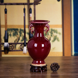 Antique Jun <b>Porcelain</b> <b>Vase</b> Home Decoration Office Living Room Decoration Ornaments <b>Ceramic</b> <b>Vase</b> - Product Image 3