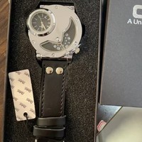 Reloj Deportivo de Cuarzo con Doble Zona Horaria para Hombre, Moderno y a la Moda, con Movimiento ETA de 49 mm