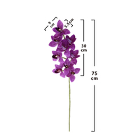 9-Köpfige Cymbidium-Blume im Sonderangebot, Hochwertige Künstliche Blume für Hochzeitsdekoration QYYN-689