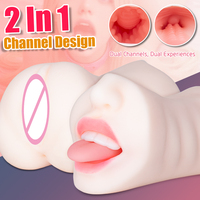 Sex Shop Masturbateur Masculin Vagin Réaliste Pocket Pussy Machine de Sexe Oral et Anal pour Hommes Coupe de Masturbation Vagin Artificiel