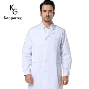 Cure mediche Poli Cotone Anti Pilling Ospedale Personale Uniforme Bianco del Laboratorio Cappotto - Product Image 2