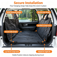 Housse de siège de voiture matelassée personnalisable pour siège arrière, tapis de voiture imperméable résistant à l'usure pour chien, housses de siège de voiture antidérapantes pour chien pour SUV