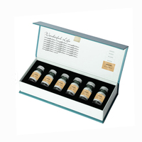 Boîtes rigides en carton personnalisées avec logo, 2 mm, pour flacons de 3 ml/10 ml, emballage à quatre couleurs, estampage à chaud, gaufrage, pelliculage mat, fermeture magnétique