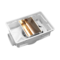 Meilleures ventes en Australie : chauffage de plafond pour salle de bain 3 en 1, 1200W, chauffage halogène à double tube, lumière LED, ventilateur d'extraction 500m³/h