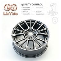 Cerchio in lega bicolore color canna di fucile a razze multiple con bordo lavorato per tuning auto - Ordine all'ingrosso