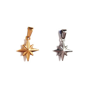 Оптовая продажа, высококачественное ожерелье Polaris со звездами, Двухслойное ожерелье с подвеской в виде Северной Звезды золотого и серебряного цвета, северная звезда - Product Image 2