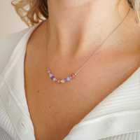 Collier en pierres précieuses naturelles pour la guérison émotionnelle, chaîne serpent en acier inoxydable, collier ras du cou perlé pour femmes, cadeau spirituel pour le yoga
