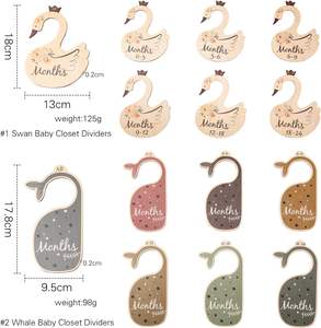 Décor de pépinière Boho bébé garde-robe diviseurs carte ensemble Art populaire gravure placard organisateur cadeau ensemble pour nouveau-né 24 mois - Product Image 5