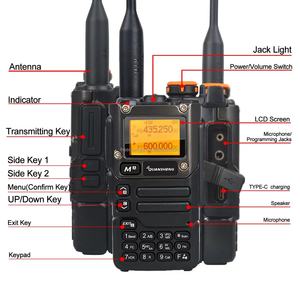 Walkie Talkie Quansheng UV-K5(8) 50-600MHz, Recepción de Banda Aérea, Multibanda 136-600MHz, Transmisión DTMF, Codificador, Escaneo de Frecuencia, Vox, Radio FM - Product Image 4