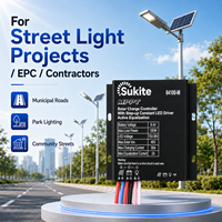 Contrôleur solaire MPPT Boost 64100 6.4V100W30A de Sukite pour éclairage public à énergie solaire avec capteur pour projet d'éclairage de rue