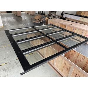 Cadre en alliage d'aluminium renforcé à double couche, verre isolant transparent à double couche, fabricant <span class=keywords><strong>de</strong></span> portes <span class=keywords><strong>de</strong></span> <span class=keywords><strong>garage</strong></span> électriques - Product Image 1