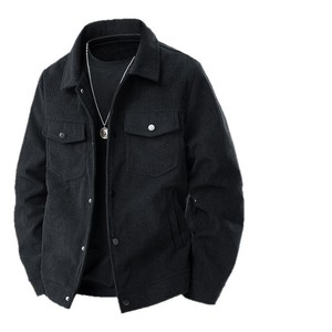 <span class=keywords><strong>Manteau</strong></span> en velours côtelé XL ample pour le printemps et l'automne 2025 – Veste décontractée rétro pour <span class=keywords><strong>homme</strong></span>, style américain, <span class=keywords><strong>avec</strong></span> logo avant et <span class=keywords><strong>fourrure</strong></span> de lapin - Product Image 5