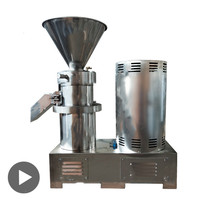 Ensemble complet d'usine de transformation de pâte d'arachide en continu à petite échelle Machine de fabrication de sésame tahini Ligne de production de beurre d'arachide