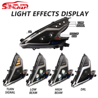 Ensemble de phares LED automatiques SINDAR, accessoires de phare modifiés pour Nissan 370Z Fairlady Z Z34 2009-2021 09-21, nouveau style de lumière