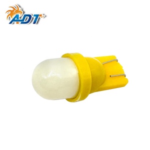 ไฟกระพริบช้า ADT 4 วินาที 2 หลอด LED 2835 SMD พร้อมฝาครอบฝ้าขนาดเส้นผ่านศูนย์กลาง 10 มม. # หลอดไฟ LED สำหรับเครื่องพินบอล 555 T10 สีเหลืองอำพัน 6.3V AC - Product Image 1