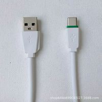Kabel Data PVC Berlapis Kain Bergaris Warna-warni Xinbo, Pengisian Cepat, Konduktor Tembaga Murni, Konektor TYPE-C, Laris Manis