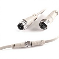 Connecteur Circulaire Étanche DC M12 Mâle-Femelle, Assemblage de Câbles, Prise Industrielle et Aéronautique, OEM ODM