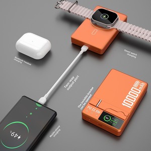 Support de charge rapide portable en alliage pour banque d'alimentation magnétique sans fil 22,5 W, montre et écouteurs, 10000 mAh - Product Image 1