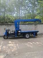 Mini tricycle agricole à trois roues, grue mobile montée sur camion avec boîte de vitesses et faible consommation de carburant