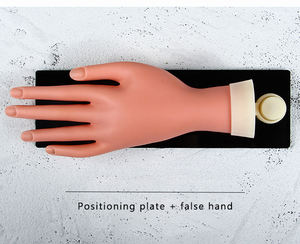 Main Flexible en Silicone pour entraînement de <span class=keywords><strong>faux</strong></span>-ongles, 1 pièce, modèle de main, outil mobile pour pratiquer les ongles - Product Image 2