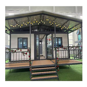 Contenedor móvil de acero ligero prefabricado de 40 pies y 20 pies, casa expandible de 2-5 dormitorios, edificio de oficinas prefabricado portátil - Product Image 1