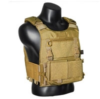 Gilet tactique personnalisé en nylon 500D Gilet d'équipement noir Gilet de protection tactique