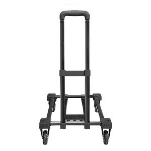 2024 Verstelbare Hoogte Handvat 4 Wielen Hotel Metalen Opvouwbare Bagage Kar Opvouwbare Hand <span class=keywords><strong>Trolley</strong></span> - Product Image 3